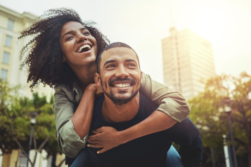 a couple celebrates a happy valenrtines day in recovery together