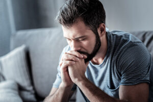 a man addicted toi meth experiences a rough come down or meth crash